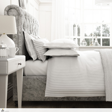 Modern classic bedding photography