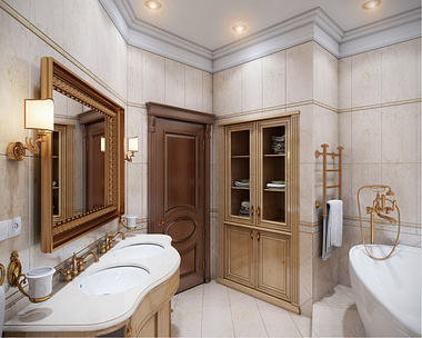 art di line company (design and 3d visualization)_classic_bathroom