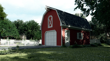 The "Red Barn" rendering