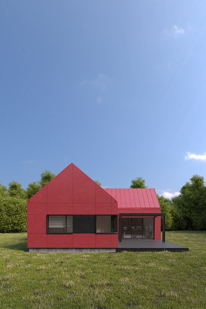 House - 3ds max, vray, ps