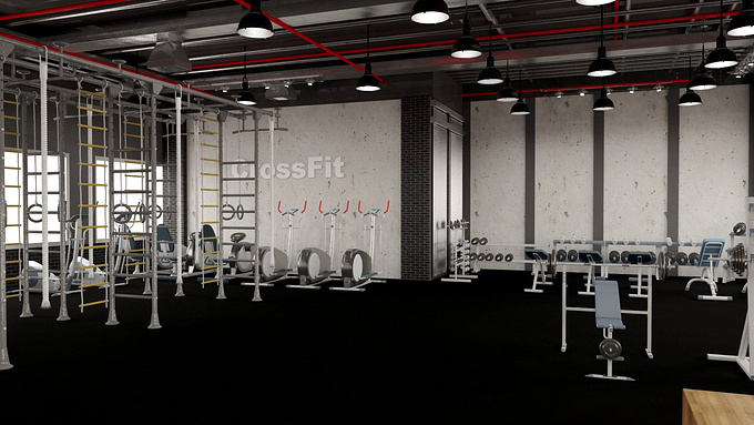 Concept - http://Architect
CrossFit Gym Kuwait Branch..