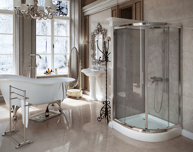visualization.com.pl - http://
the classic style bathroom.

2800x2200 pixels image here : http://share.pho.to/7C1fD/9z/original

Hope u like it :)
C&C are welcome

You can follow my works on: https://www.facebook.com/visualizationcompl