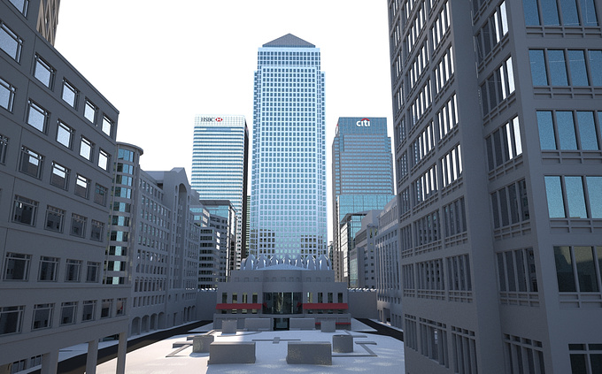 Vertex Modelling - http://www.vertexmodelling.co.uk
This is a quick test render of our georeferenced LOD4 Canary Wharf 3D Model. All buildings are split into floors with separated layers such as windows, window frames, walls etc. This model is supplied in C4D, MAX or FBX as well as other standard formats. Slides seemingly into our Wide Area 3D Model of London.