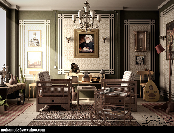 http://mohamed86s.cgsociety.org/gallery/
Egyptian Room (3dmax , PSCs3 , Vray render )