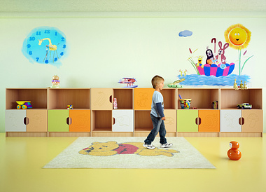 Visualizations of playschool furniture