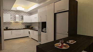 First Kitchen In Vray