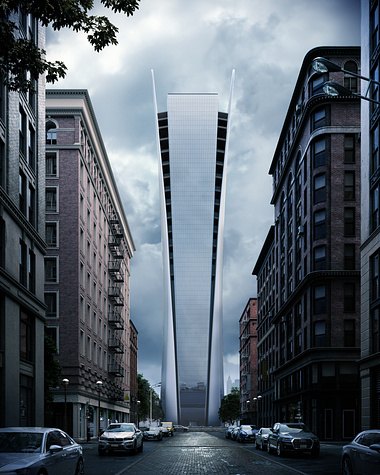 PS5 skyscraper