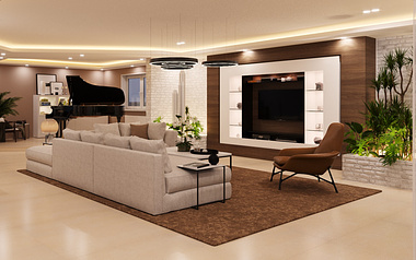Luxury Contemporary Living Room - DEER Design
