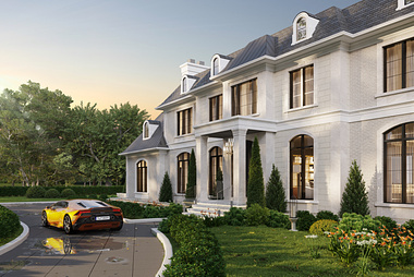 Canadian Mansion Architectural Visualization