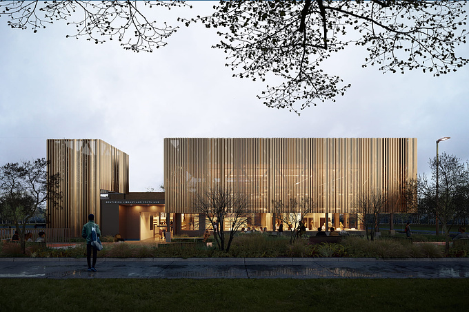 Architectural Renderings for the Bentleigh Library