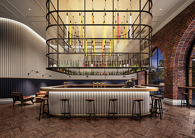 Bar & Grill Interior Design Concept