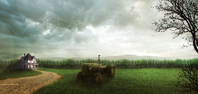 this piece is just one of my practice visualization stuff inspired by country farm life or living in a rural area.