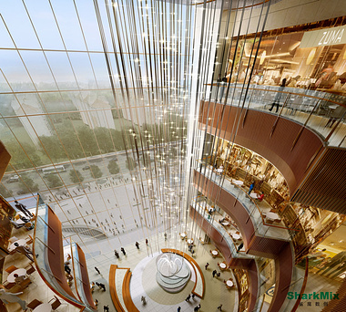 The entry rendering for Qingdao MixC project