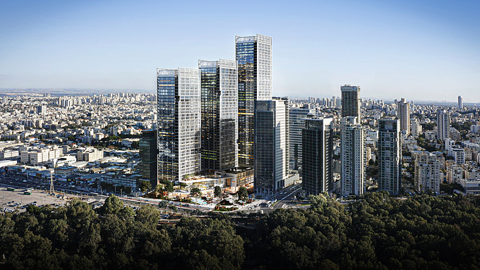 LYFE is an architectural visualisation of a comprehensive development scheme lead by Ashtrom Group & Dan located at the heart of the TLV metropolitan