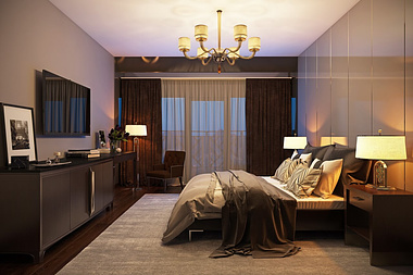 Rendering Interior Design for Bedroom Project