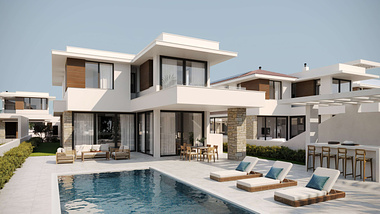 Residential CGI for Sun Valley Gated Community in Pyla, Cyprus
