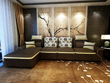 chinese culture design for living area