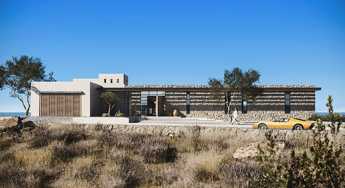 Residence In Mykonos : Situated in the island of Mykonos, this summer house hosts a Small Family and their guests. The design process was defined by the clients’ desire to maximize the view of the mediterranean Sea.

Scope : Architecture Design - Architecture Visualization 
