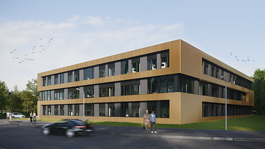 External visualization of the Wiesbaden Health Care Center project