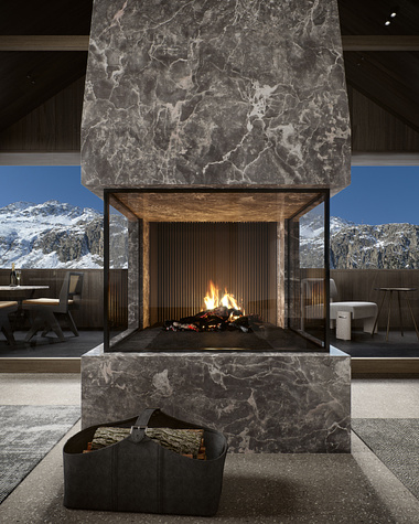 Exterior and Interior of Haus Alma, an exclusive property in the heart of the Swiss Alps