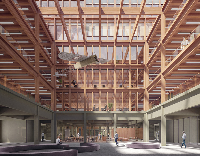 Visualization for 1st. Prize project for Büro B Architects