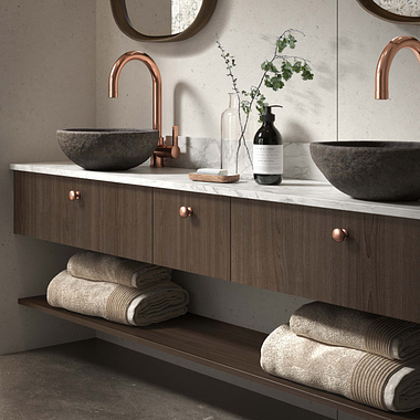 Luxurious Copper Wet-Room