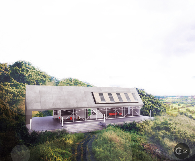 a practice visualization piece portraying the feel and the ambiance of living on a hill top.