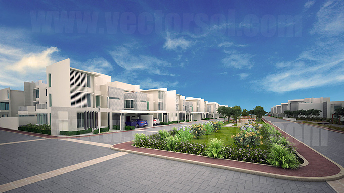 Vector Solutions Pvt. Ltd. - http://vectorsol.com/
3D Architectural Visualization of a Residential Project.