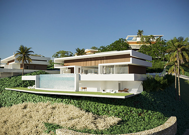 The twin Contemporany Houses in Brazil