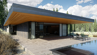 A Gorgeous Forest House 3D Rendering