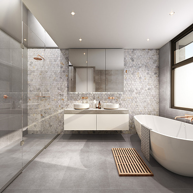 Luxury Bathroom 3d Render