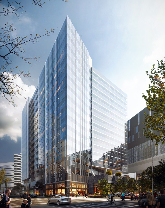 Washington 1000. Located in the heart of Seattle, this Class A office tower is situated in one of downtown’s most vibrant neighborhoods. The tower will feature ground-floor retail, lush outdoor space and modern amenities.