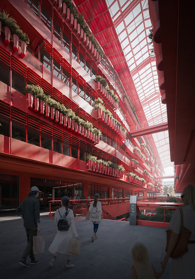 THE ROOF
Location: Shanghai, China
Architects: The Ateliers Jean Nouvel
Visualization: Denys Onyshchenko
Photo: Takeru Kohara
Soft: 3ds Max, Corona Renderer, Photoshop