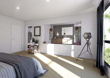Bedroom with Open Ensuite