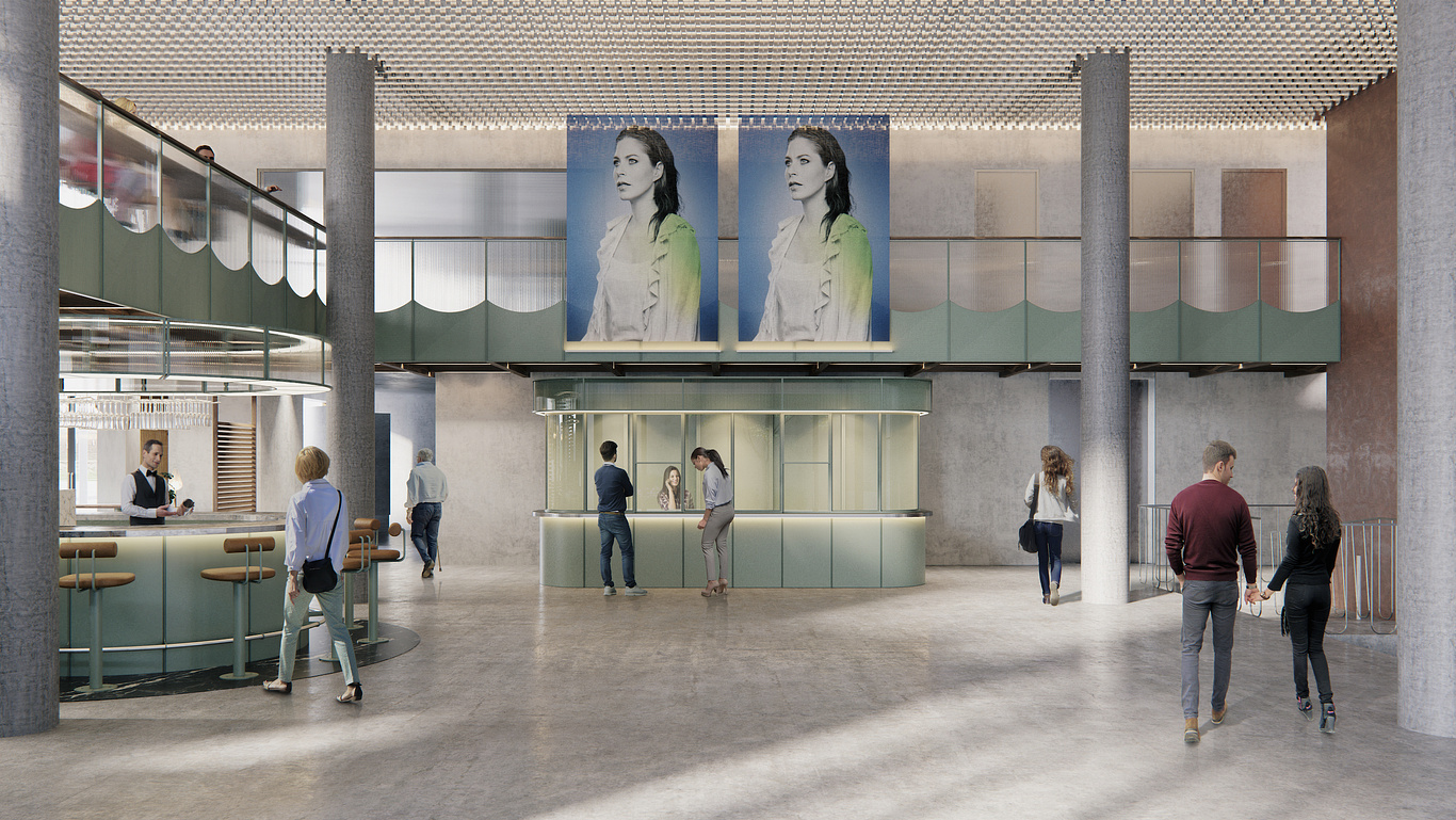 Architectural 3D visualization of a theatre renovation proposal | Lunas