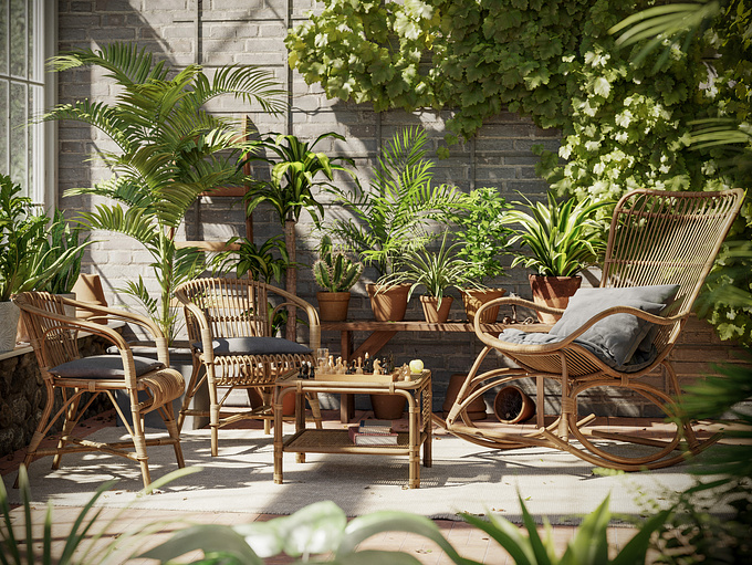 I would like to share with you my personal project,which allowed me to take a trip down memory lane, when as a kid I used to play chess with my grandfather in his wintergarden.
Working on this project was a lot of fun and I hope you will enjoy it too!

Software used: 3dsmax/Corona Renderer/Itoo forest pack/GrowFx/Photoshop