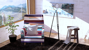 Interior & Colourful chair