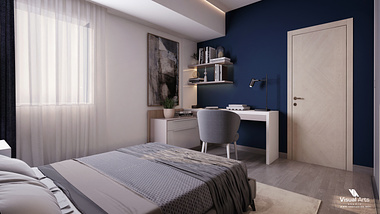 Bedroom interior design and by VA Studio