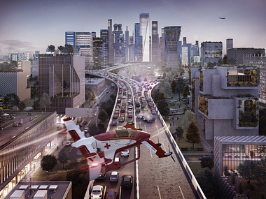 Airbus drone city