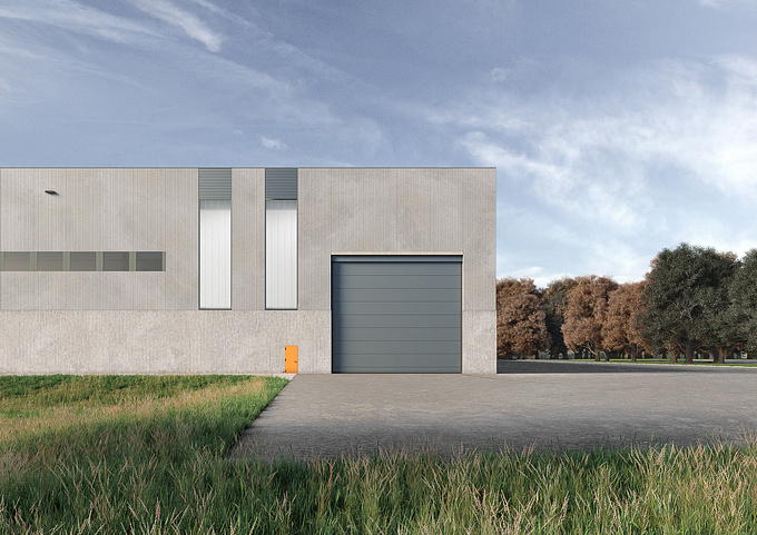 Architectural Visualization of an Industrial Warehouse located in Italy, near Vicenza.