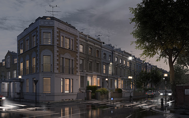 3D visualization Lancaster Road_London