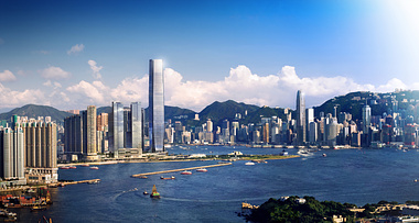 Hong Kong Kowloon Station Conceptual Aerial View