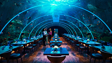 Underwater Restaurant Design I 3D Visualization