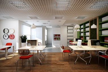 Interior Design Visualization for Office Design
