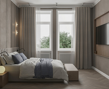 Apartment in Moscow, 3d visualization