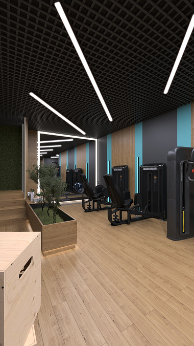 Hotel Gym, Interior Design