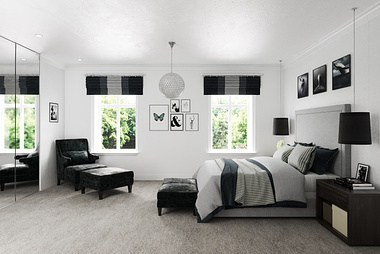 Monochromatic Bedroom