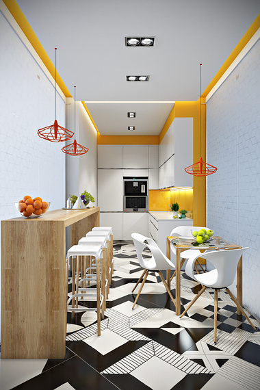 CGI Interior Render for an Amazing Kitchen Office