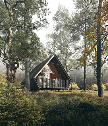 Cabin with black