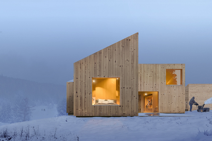 Hi friends!
We want to share an images of Mylla Hytte, an existing cabin project by Mork-Ulnes Architects

Jevnaker Municipality, Norway / Architecture by Mork-Ulnes Architects